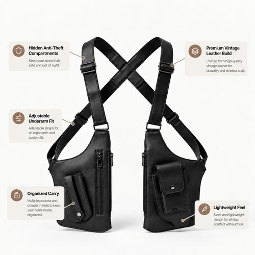 Folvani™ Premium Leather Shoulder Bag