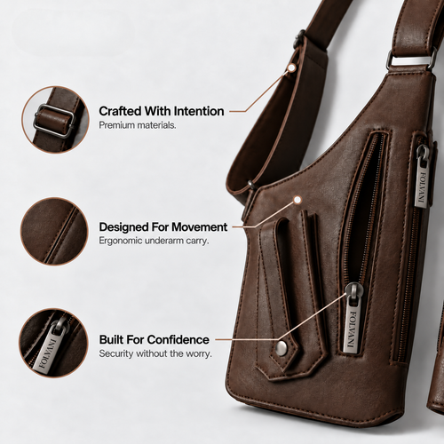 Folvani™ Premium Leather Shoulder Bag