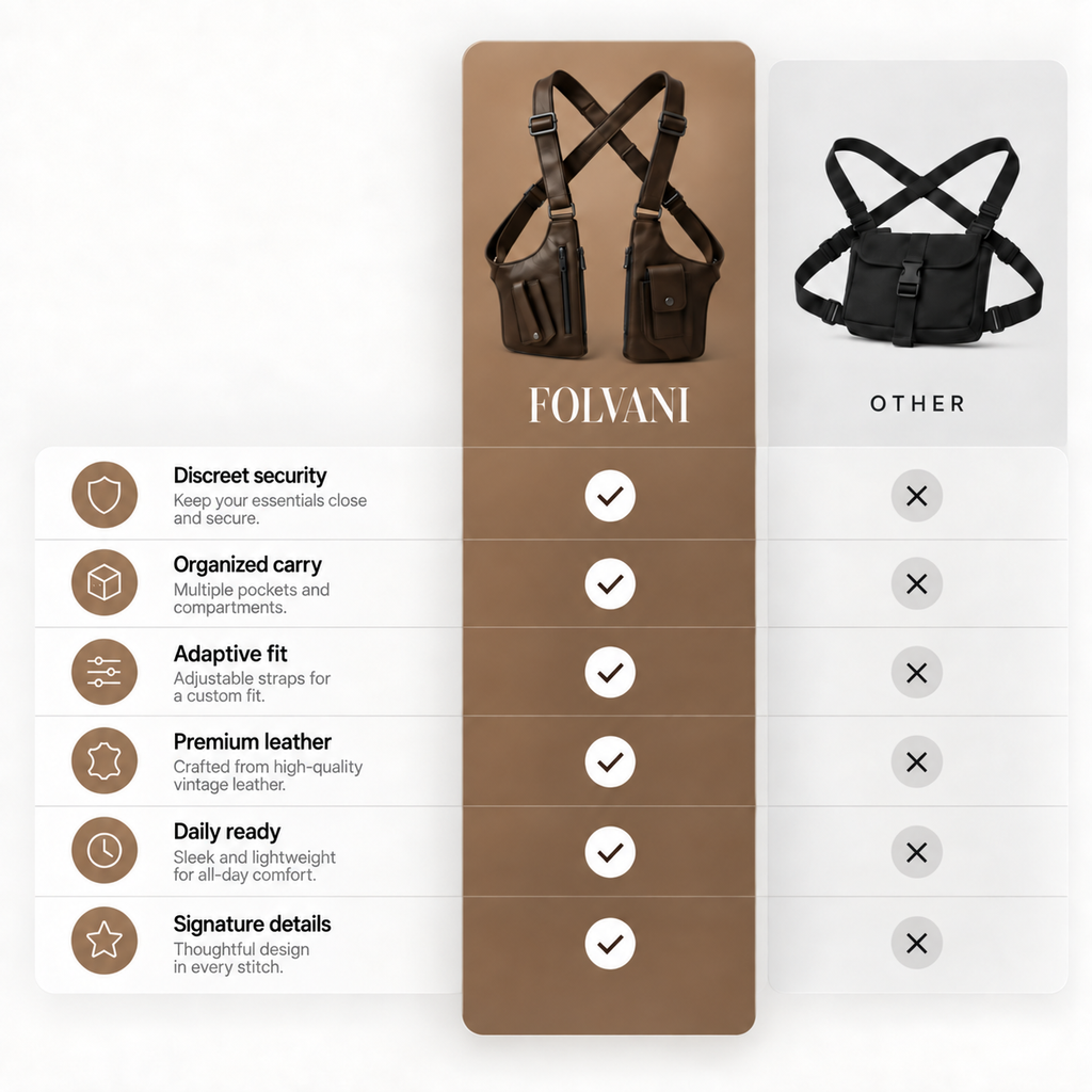 Folvani™ Premium Leather Shoulder Bag