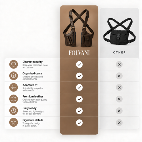 Folvani™ Premium Leather Shoulder Bag